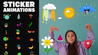 Nature Emoji Stickers Motion Set - Free Hand-Painted Cartoon Kit (Ae) screenshot 1
