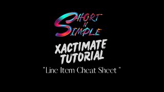 Xactimate Line Item Cheat Sheet