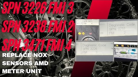 EMISSIONS SYSTEM problem SPN 3226 FMI 3 SPN 3238 FMI 2 SPN 3471 FMI 4 #DEF #DPF #freightliner