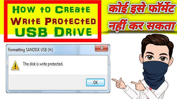 How to Add / Remove Write Protection From Pen Drive?