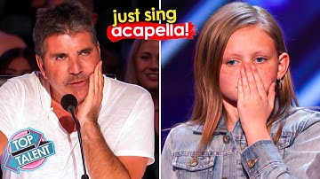 She’s 12. She Sings Aretha Franklin… Until Simon TELLS Her to Do It Acapella! 😳