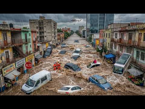 Mexico City Underwater! Flash Flooding Destroys Cuajimalpa, Cars Swept Away