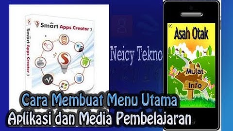 Tutorial Membuat Menu Utama di Smart Apps Creator SAC