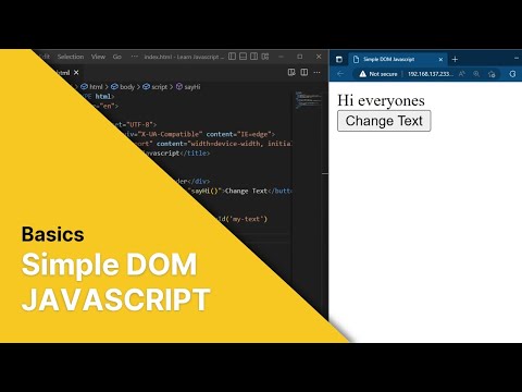 How to create a Simple DOM in JavaScript (basic)