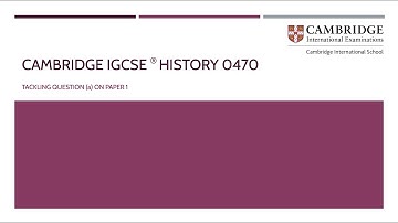 Tackling Paper 1 Question (a)