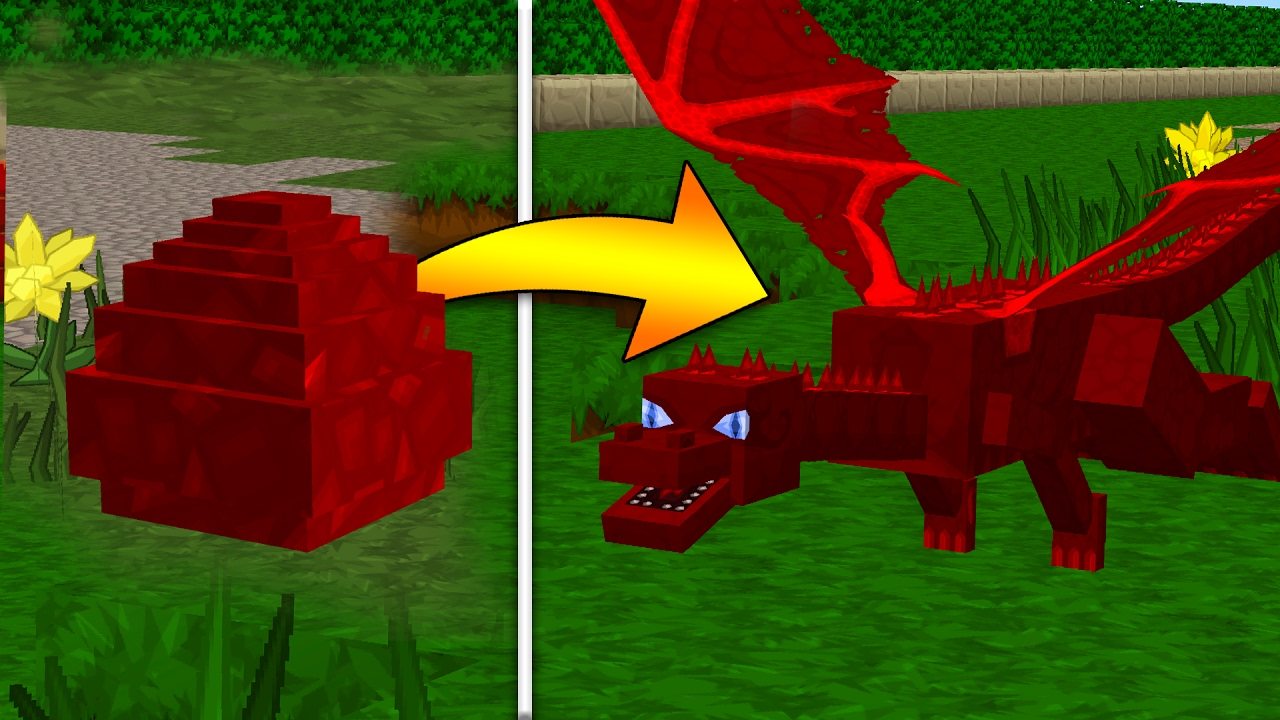 How To Hatch a Red Dragon Egg in Minecraft - YouTube