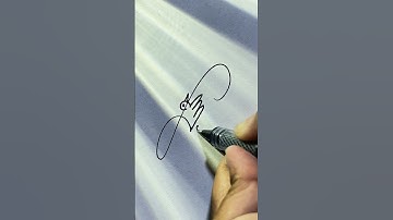 How to sign the beautiful signature #best signature #shorts