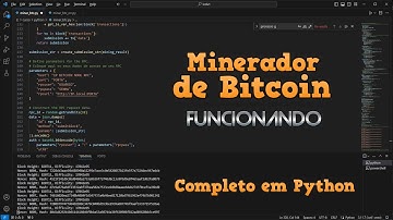 Como criar um minerador de criptomoedas Bitcoin completo em 1 minuto com Python - Código Completo