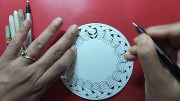 Ghost Tangles - Wrapup - Step by Step guided Zentangle tutorial by CZT Sanyukta Saxena
