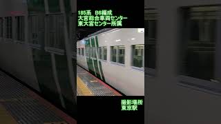 【JR東日本】185系B6編成　東京駅到着
