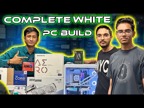 Complete WHITE PC BUILD🔥 INTEL i9-13900K |  ZOTAG RTX  4070 Ti | FROZEN PRISM 360 WHITE #sclgaming