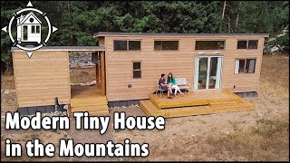 Modern Tiny Home Expands to the Outdoors & Sleeps 6!