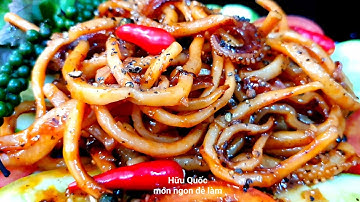 cách làm KHÔ MỰC RANG TIÊU đơn giản thơm ngon hấp dẫn