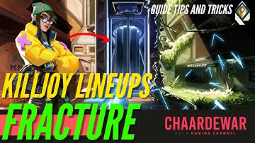 BEST KILLJOY LINEUPS on FRACTURE (Valorant) | KILLJOY GUIDE ON FRACTURE [SETUPS, LINEUPS, ULT SPOTS]