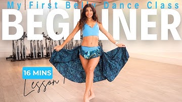 My First Belly Dance Lesson |  Beginners Belly Class  💕 Lesson 1