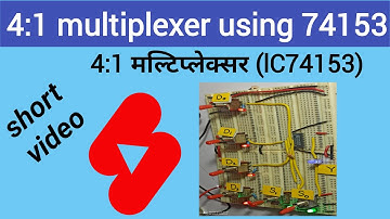 4:1 multiplexer using 74153