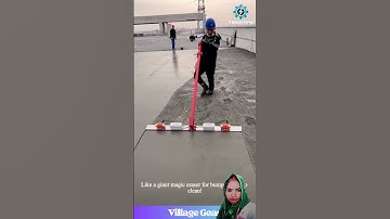 How is This SO SMOOTH?! 😂 This Concrete Screed is My New Favorite Satisfying Tool! #concrete