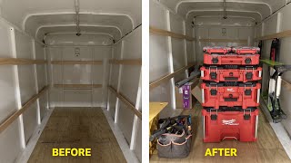 Organizing my new trailer with Milwaukee Pack-out