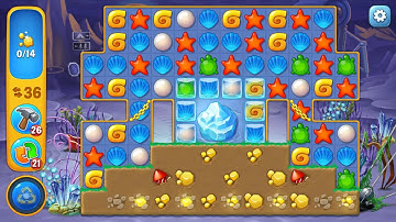 Fishdom level 1036 Gameplay (iOS Android)