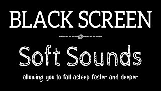 Soft Rain Sounds Black Screen for Sleeping NO THUNDER, Rain Sounds for Restful Sleep
