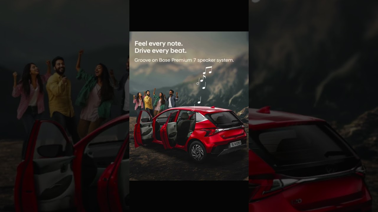 Hyundai i20's Bose Premium 7-Speaker System I Blue Hyundai