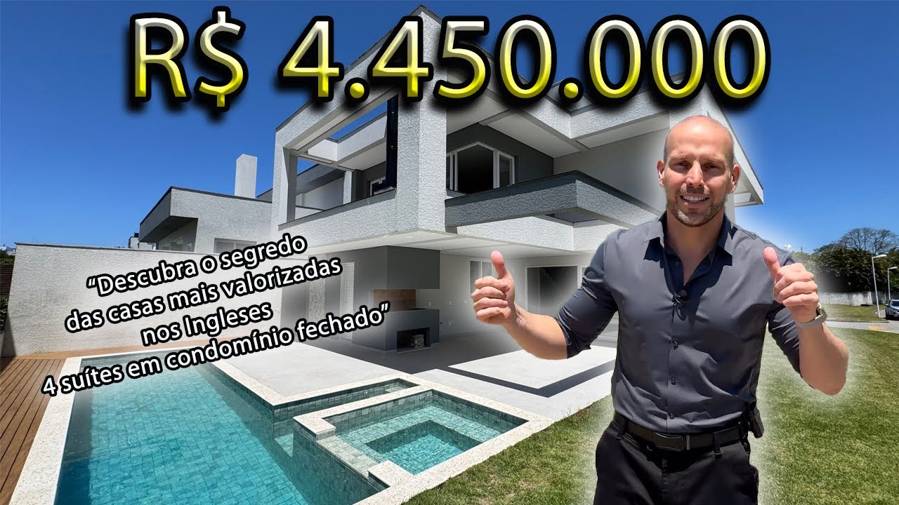 “Descubra o segredo das casas mais valorizadas nos Ingleses — 4 suítes em condomínio fechado”