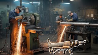 Unbelievable Engineering 82-Inches Dump Truck Front Lifting Hydraulic Jack Manufacturing Process