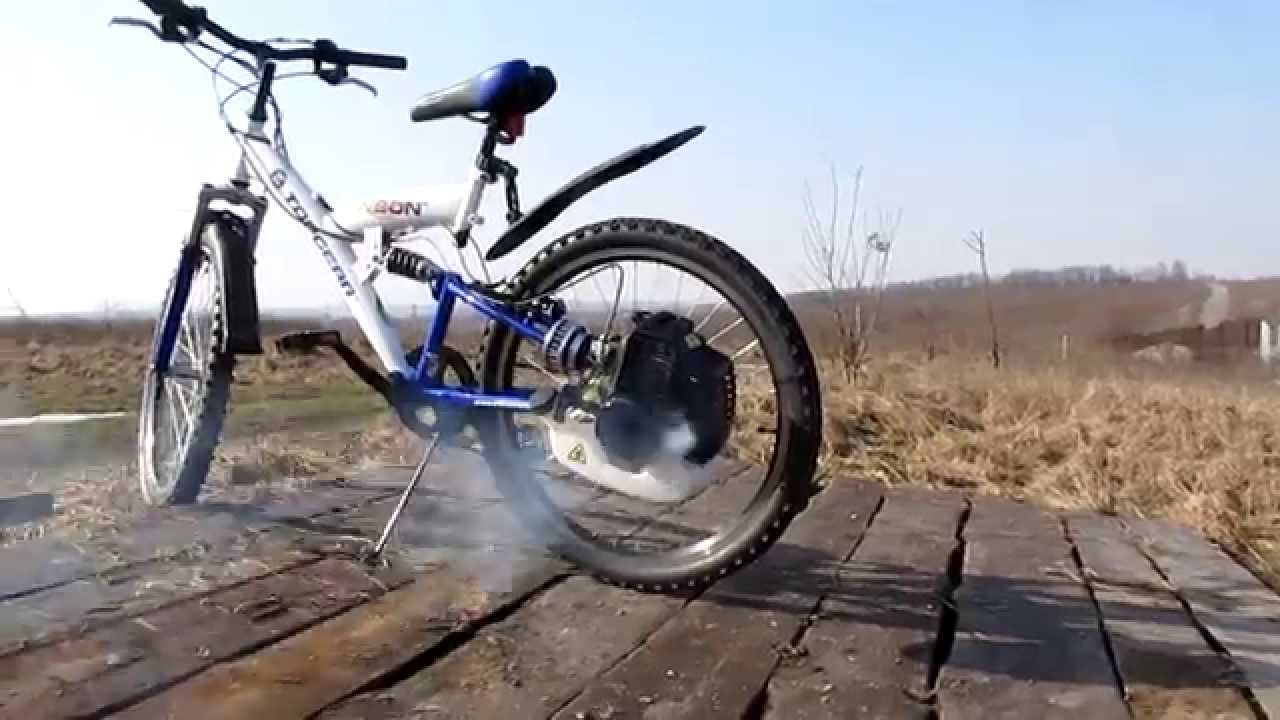 Велосипед с мотором gx35