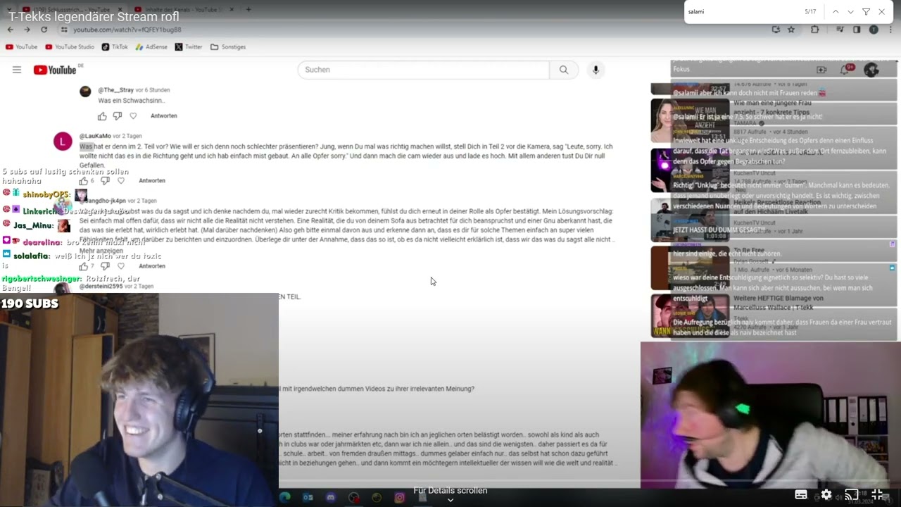 T-Tekk fronted & bannt mich Live im Stream😭