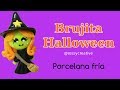 Brujita Porcelana Fría /Aplique ó centro para moños / Especial Halloween y Día de Muertos