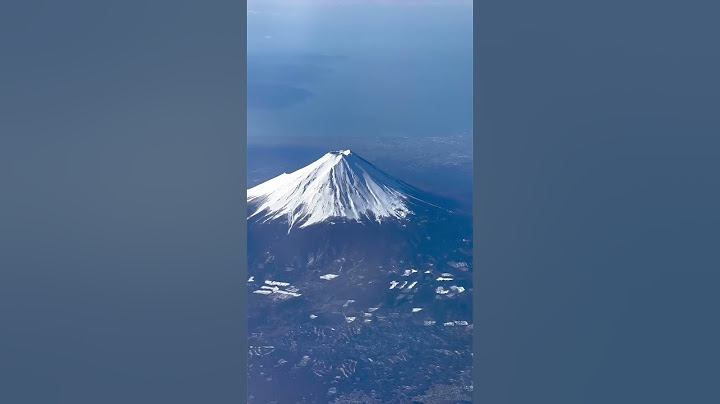 POV: you took a Japan domestic flight with superb Mount Fuji Japan views