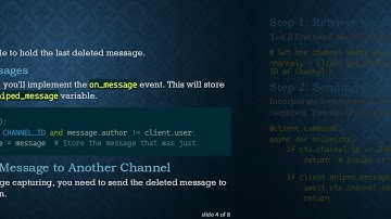 How to Send Sniped Messages to Another Channel in Discord.py