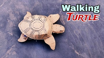 How To Make Walking Turtle At Home | Making Turtle | Robot
