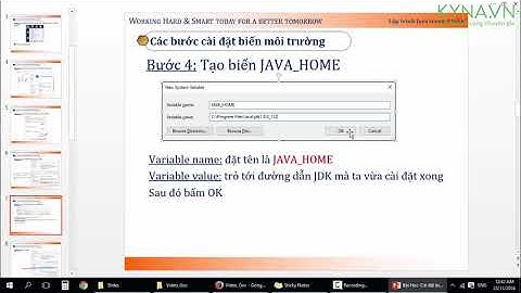 Bài 4 Cài đặt biến môi trường cho java