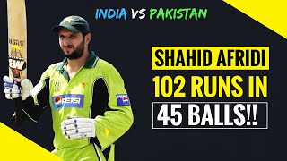 Shahid Afridi 102 off 45 Balls vs India 2005 | EXTENDED HIGHLIGHTS screenshot 5