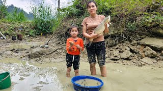 FULL VIDEO 60 days of building a life - Harvesting pond fish - vegetables - making a bamboo bathroom