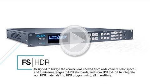 FS-HDR for Real Time HDR Workflows