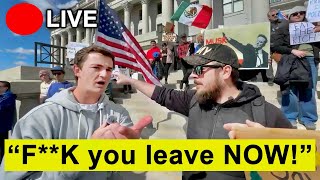Nick Shirley alleges: IRL Confronting Anti-Trump Protesters Who Attacked Me | Round 2