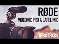 Equipment to improve your sound [Rode Videomic Pro   smartLav ]