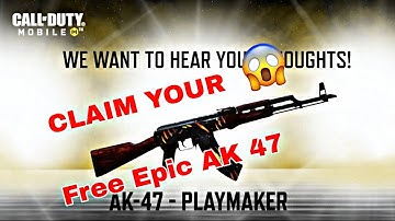 *NEW* FREE AK 47 EPIC SKIN REDEEM CODE #codm #codmredeemcode #Epicak47