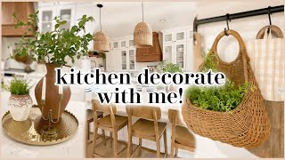 KITCHEN DECORATE WITH ME after the holidays | simple kitchen decorating ideas!