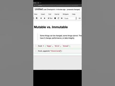 Python Mutable versus Immutable Example - YouTube