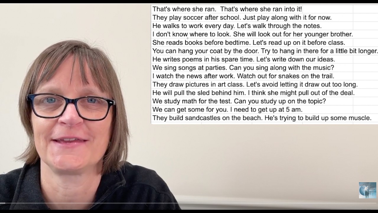 Shadowing Practice for Fluent Speaking (using Phrasal Verbs)