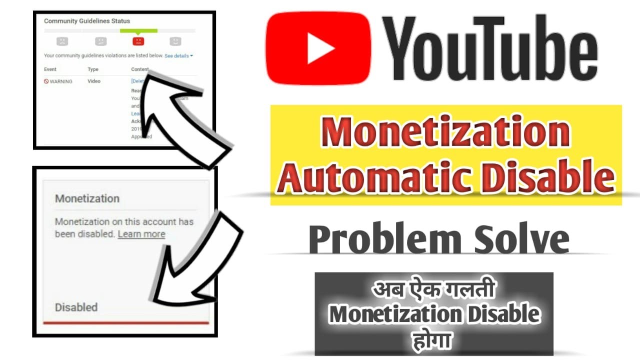 How to solve monetization automatic disable problem | Warning strike remove |Monetization