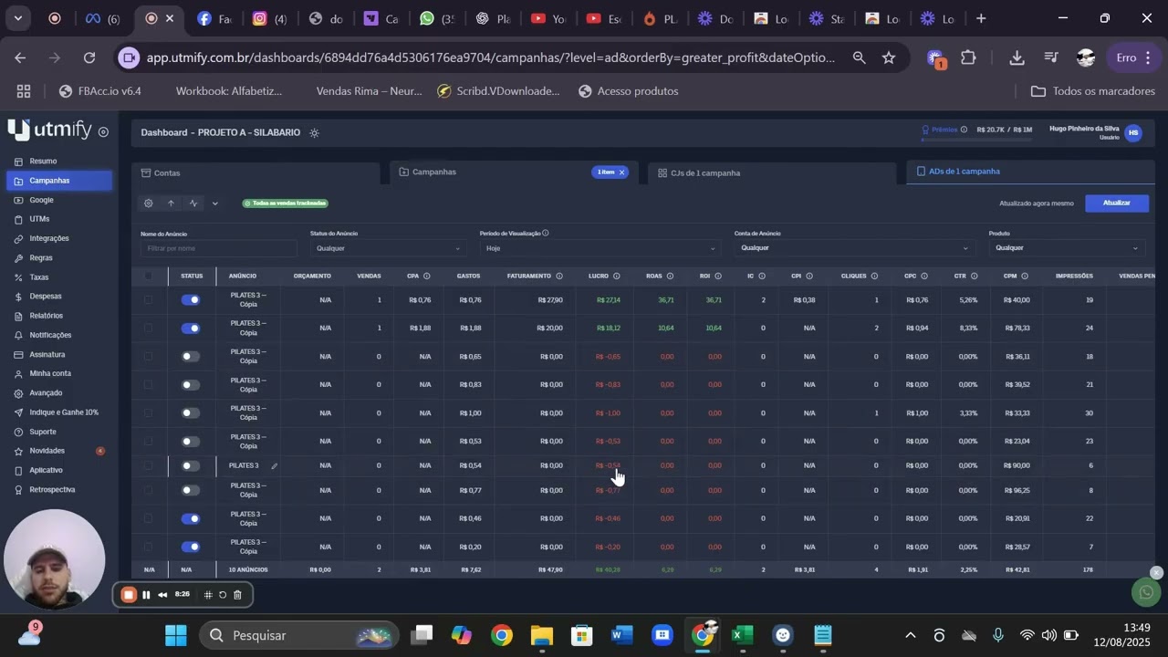 UTMIFY - Como Testar CRIATIVOS Low Ticket com Modelo de Campanha que NINGUÉM USA (Só R$23)