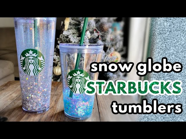 Fancy Snow Globe Cups with Custom Designs 