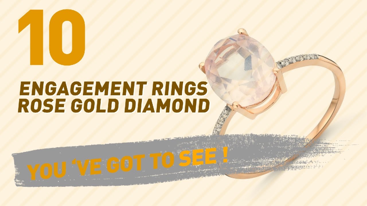 Engagement Rings Rose Gold Diamond Top 10 Collection // UK New & Popular 2017