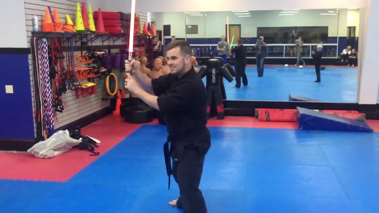 Shocking lightsabers with instructors from Spartanburg Martial Arts ...