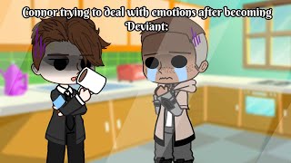 Connor trying to deal with emotions after becoming deviant: || Dbh || Gacha neon