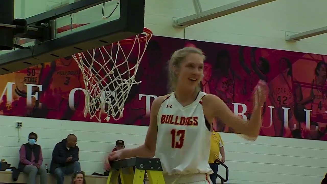 Ferris State Women's Basketball 2022 GLIAC North Division Champions - Winning Celebration